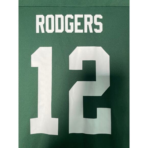 Green Bay Packers Majestic Women's Green Small Rodgers Jersey 12 NFL Football - Picture 4 of 6